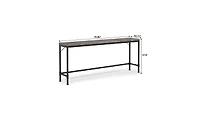 Slickblue Extra Long Narrow Console Table for Hallway or Sofa
