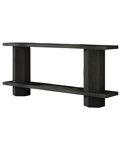 Slickblue 2-Tier Console Table for Hallway or Behind Sofa