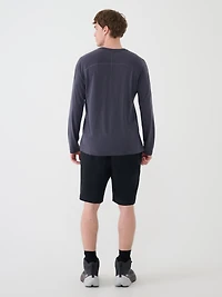 4F Men's Quick-Dry Trekking Long Sleeve Tee Crewneck Fit