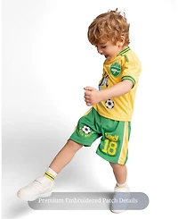 Bluey Toddler Boys Bingo T-Shirt and Mesh Shorts Outfit Set to