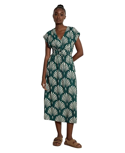 Apricot Women's Palm Geo Smock Waist Dress