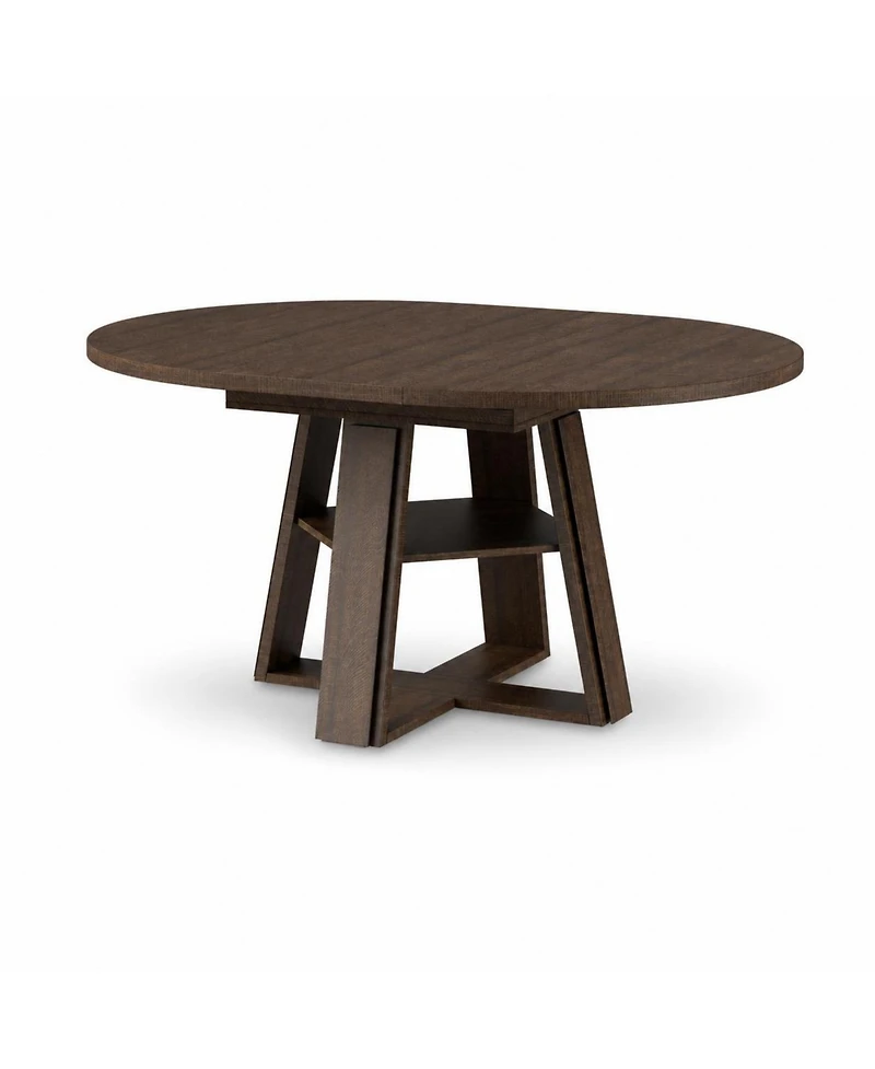 homfan 43.3"-59.06" Extendable Oval Dining Table for 4-8