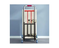 Mountaintop Heavy Duty Folding Stair Climbing Cart with Adjustable Handle, Portable Collapsible Utility Wagon for Shopping, Grocery, Moving and Travel