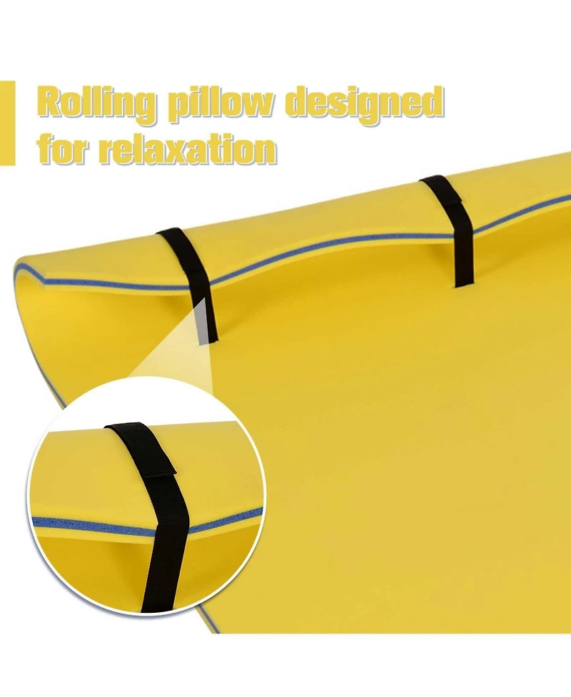 Hikeen Floating Water Mat 10' x 5' 3-Layer Pool Float Foam Raft Thick for Swimming Lake Ocean