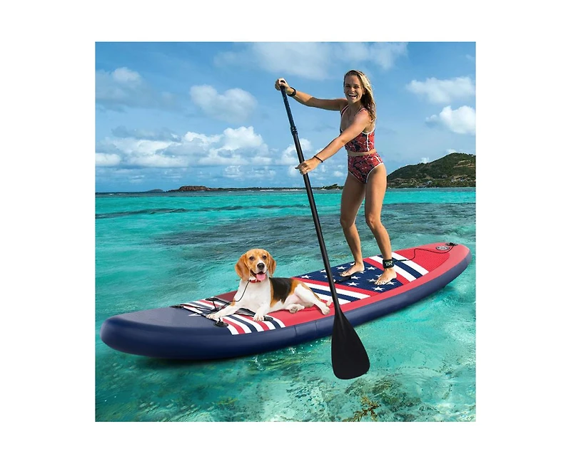 Hikeen Inflatable Paddle Board with Removable Fin and Backpack