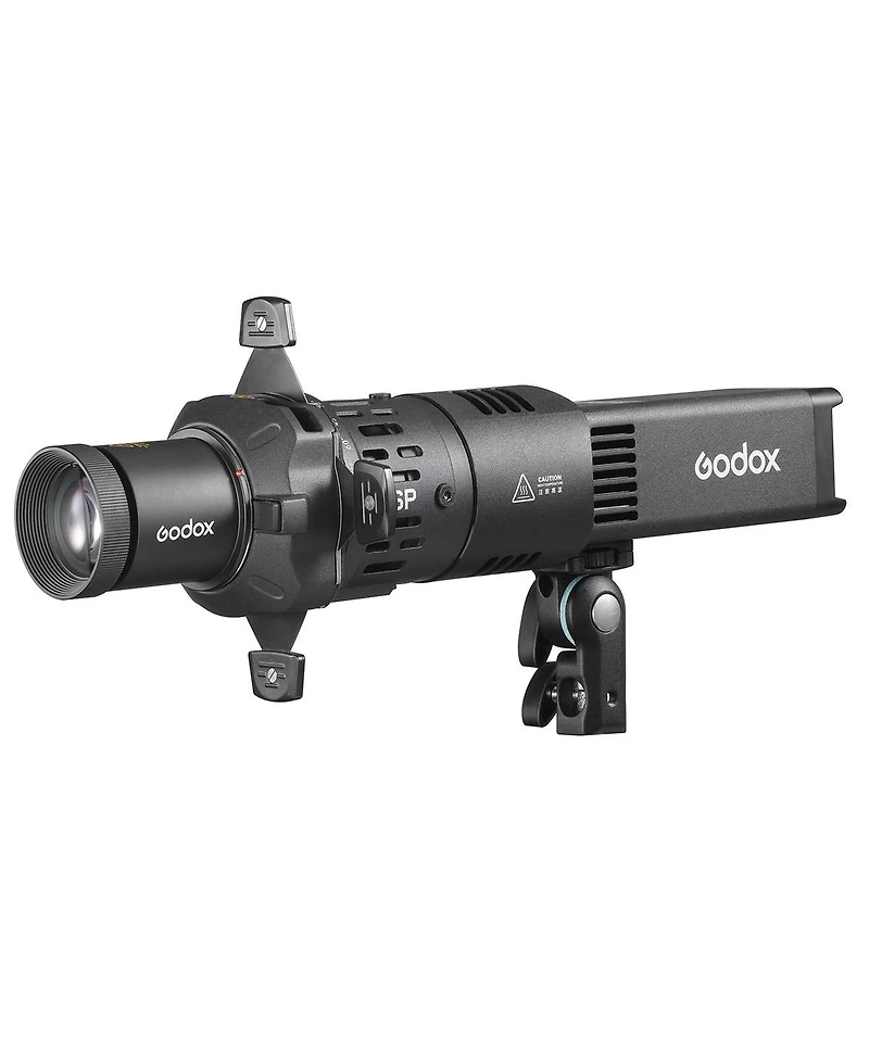 Godox RS100Bi Bi-Color Led Video Light Kit with SP36K Projection Attachment, 2800K-6500K, Built-In Battery, Nfc App Pairing, Dmx, Godox S-Mount