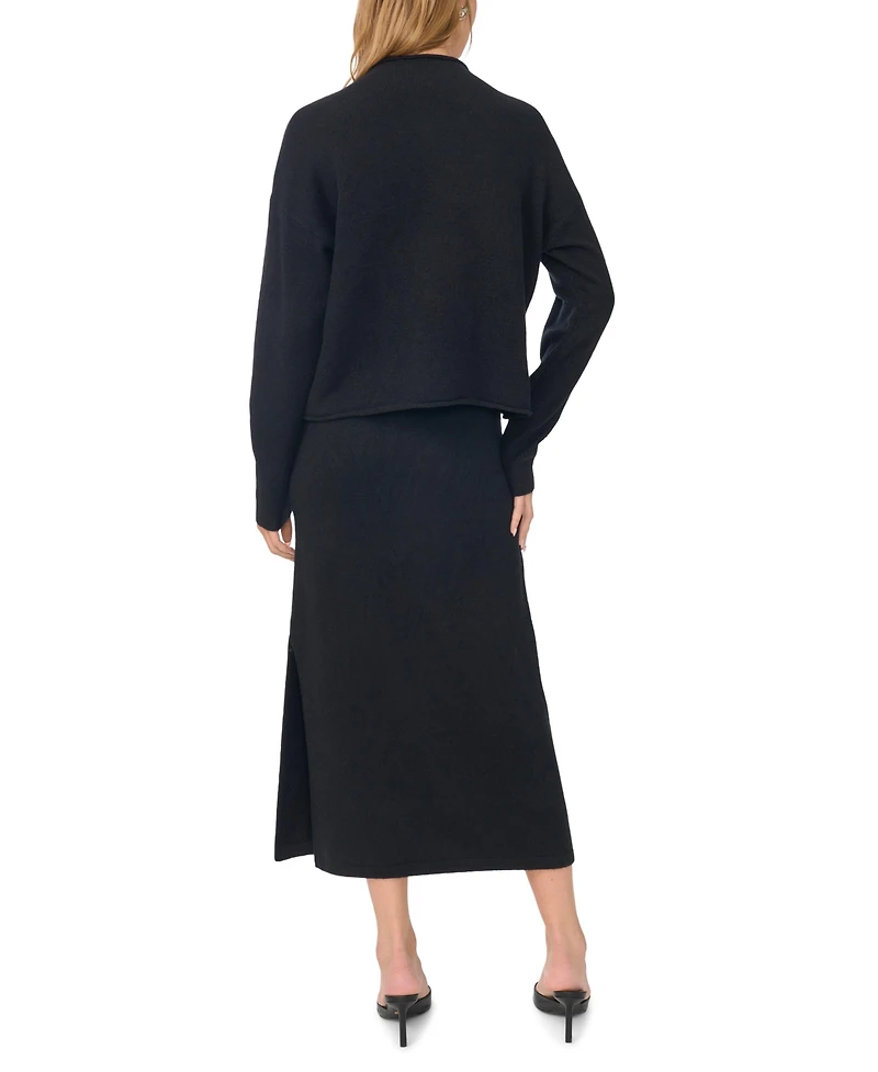 1.state Women's Side Slit Pencil Midi Skirt