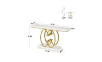 Slickblue 55" Narrow Console Table for Hallway or Sofa