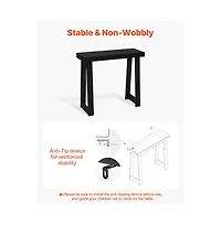 Slickblue Slim Console Table with Modern Design, Narrow Sofa Table for Entryway Hallway and Living Room