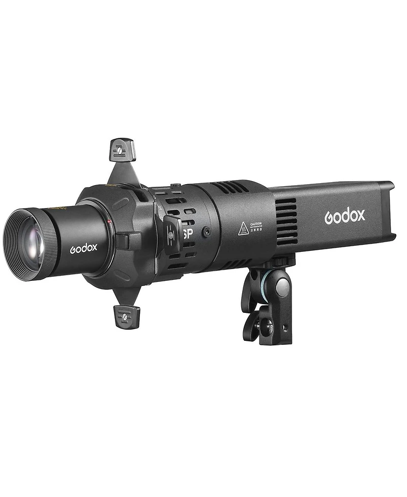 Godox RS100R Full-Color Rgb Led Video Light Kit with SP36K Projection Attachment, Built-In Battery, Nfc App Pairing, Dmx, Godox S-Mount