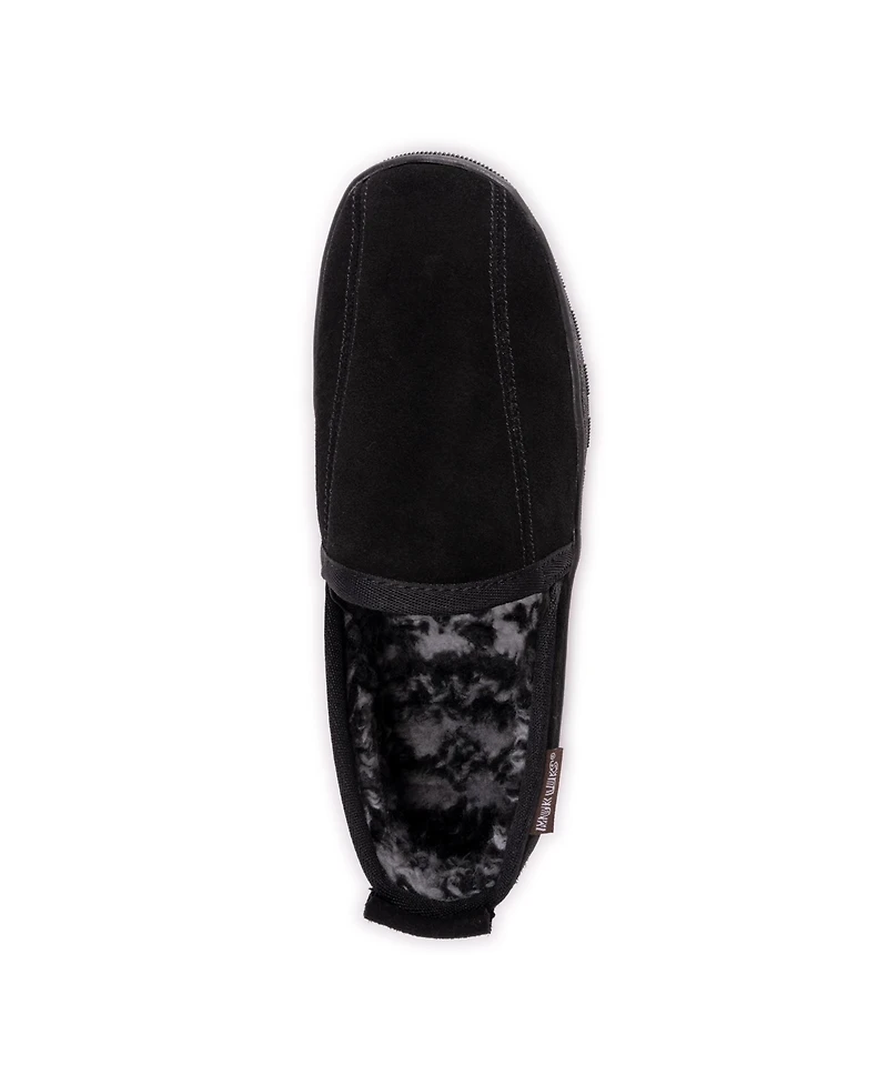 Muk Luks Men's Eric Genuine Suede Slip On Slippers