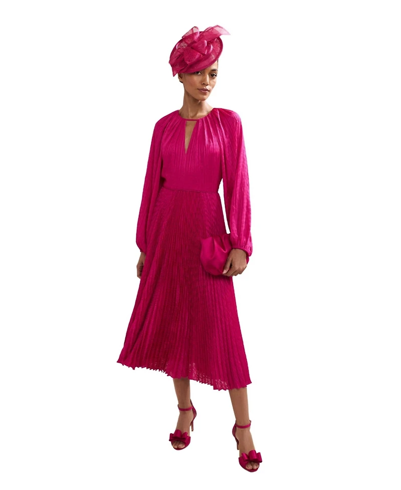 Phase Eight Women's Faye Textured Pleat Dress