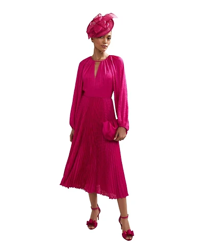 Phase Eight Women's Faye Textured Pleat Dress