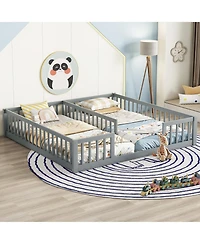 Sailvan Double Bed with Fence, Guardrails, without door