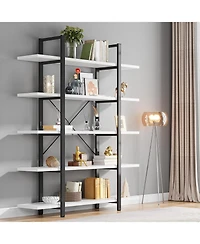 Tribesigns 5-Tier 72" Vintage Industrial Bookshelf,