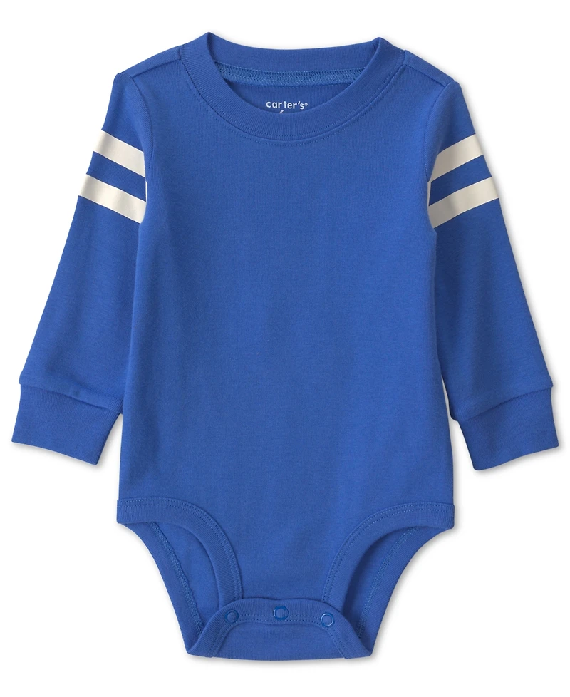 Carter's Baby Boys' Full-Zip Varsity Quilted Vest, Bodysuit and Pants, 3-Piece Set