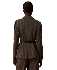 Calvin Klein Women's Notch Collar Long-Sleeve Blazer