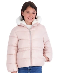 Michael Kors Toddler Girls' 2T-5T Peplum Heavy Weight Puffer Jacket