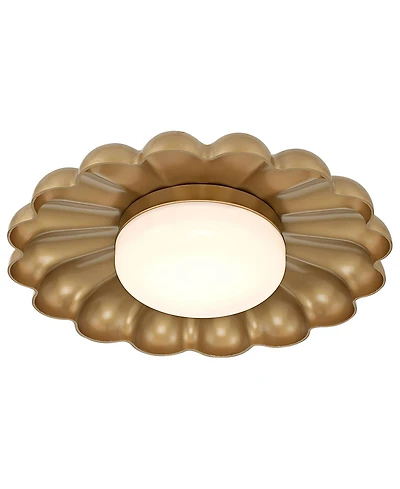 Possini Euro Design Possini Euro Braum 14" Led Flower Petal Ceiling Light
