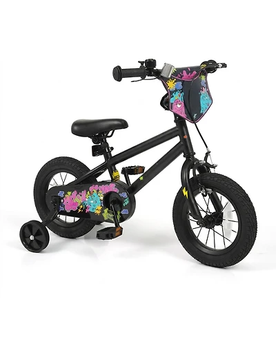Hongge 12-Inch Removable Training Wheels Kids Bike, 110 lb. Capacity, Ages 3-4