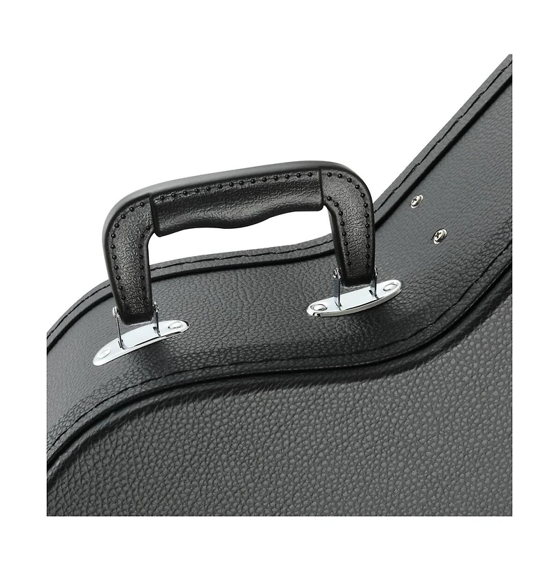 Yescom Acoustic Guitar Case Hard Dreadnought 41 Inch Wooden Hardshell Carrying Case with Lock Accessory Compartment for Airline Travel