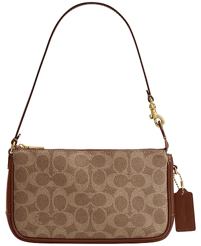 Coach Plaza Signature Leather Small Shoulder Handbag