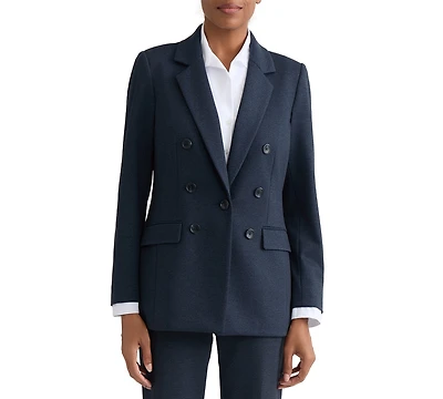 Jones New York Petite 1-Button Notch Double-Breasted Blazer