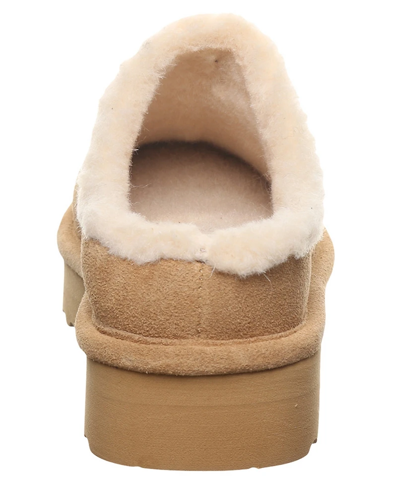 Bearpaw Women's Izzy Platform Suede Slip-On Clogs