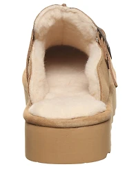 Bearpaw Women's Moxie Platform Suede Slip-On Clogs