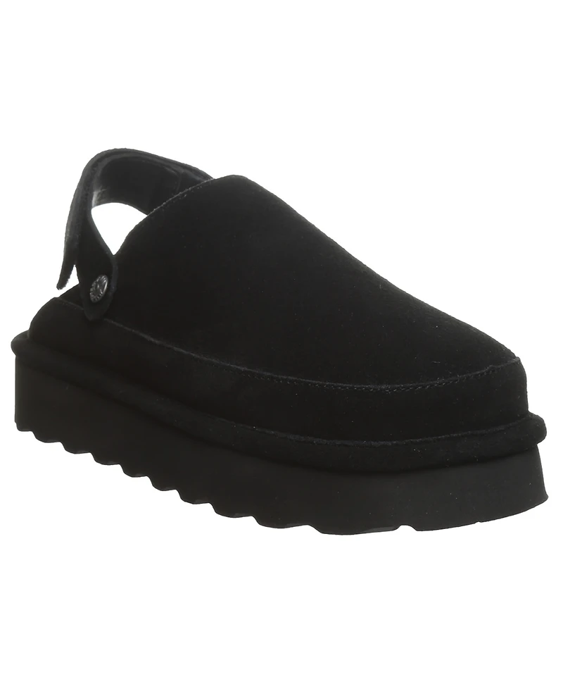 Bearpaw Women's Brooke Platform Suede Slip-On Clogs