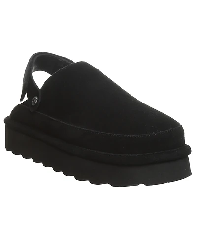 Bearpaw Women's Brooke Platform Suede Slip-On Clogs