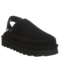 Bearpaw Women's Brooke Platform Suede Slip-On Clogs