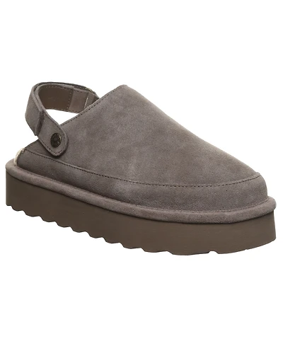 Bearpaw Women's Brooke Platform Suede Slip-On Clogs