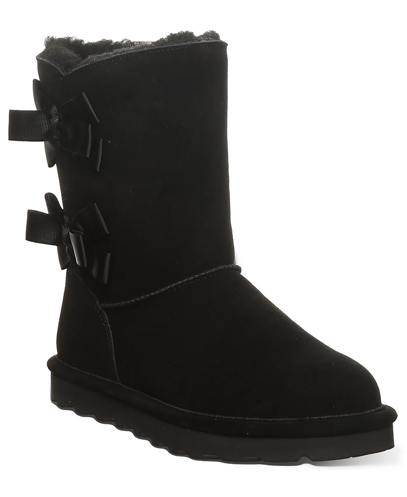 Bearpaw Women's Zaria Ribbon Bow Detail Mid Calf Boots