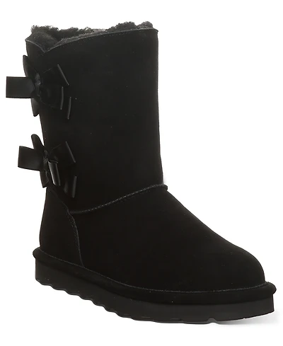 Bearpaw Women's Zaria Ribbon Bow Detail Mid Calf Boots