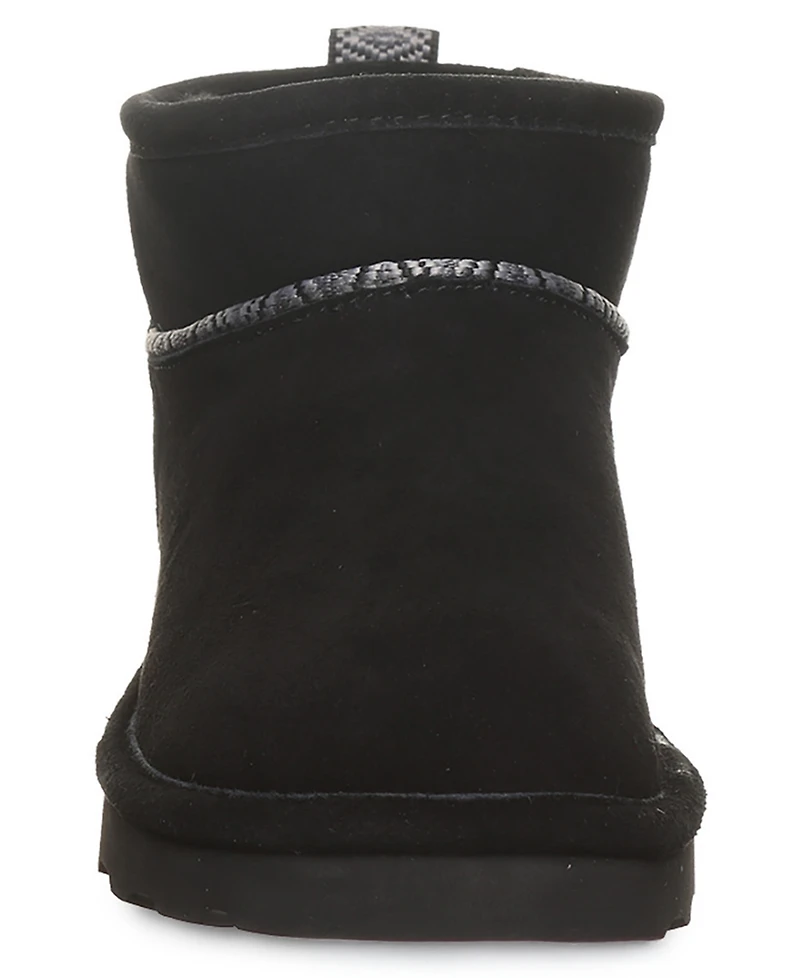 Bearpaw Women's Akira Webbing Tape Seam Pull-On Ankle Booties