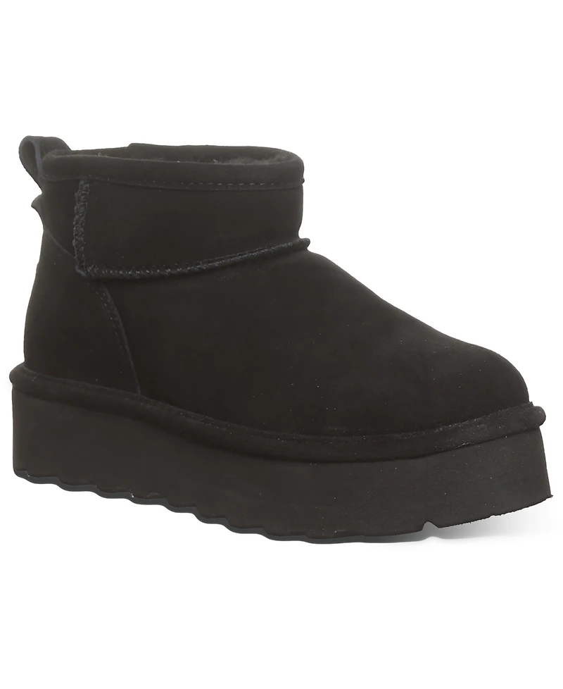 Bearpaw Women's Retro Shorty Platform Pull-On Ankle Boots