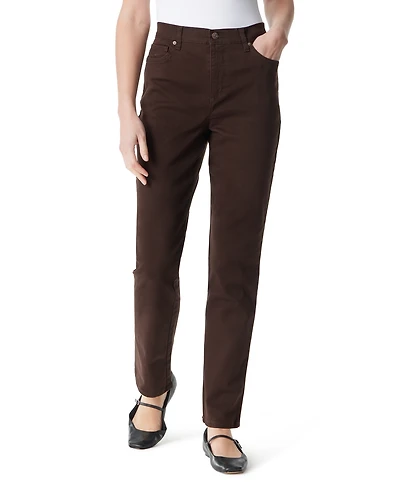 Gloria Vanderbilt Women's Amanda High-Waisted Straight-Leg Jeans