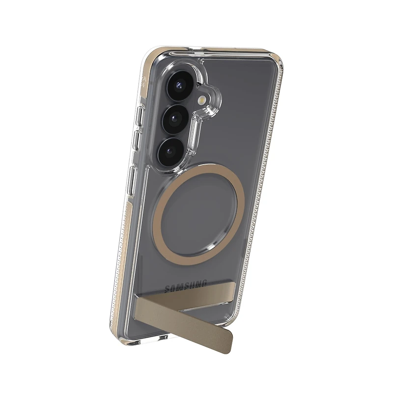 Zagg Santa Cruz Snap Transparent Integrated-Kickstand Case for Samsung Galaxy S26