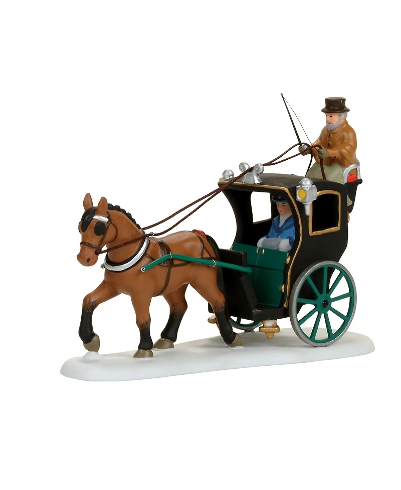 Department 56 Dickens Village Holiday Cab Ride Figure