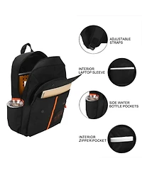 Dragon Ball Z Goku Symbols Black 17.5" Adult Commuter Backpack
