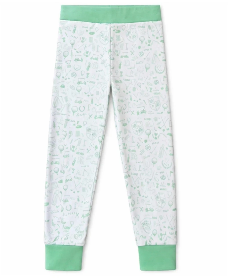 Bits & Bows Toddler and Unisex Golf Print 2-Piece Cozy Lounge Set