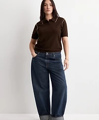 Mango Women's Contrasting Stripes Sweater