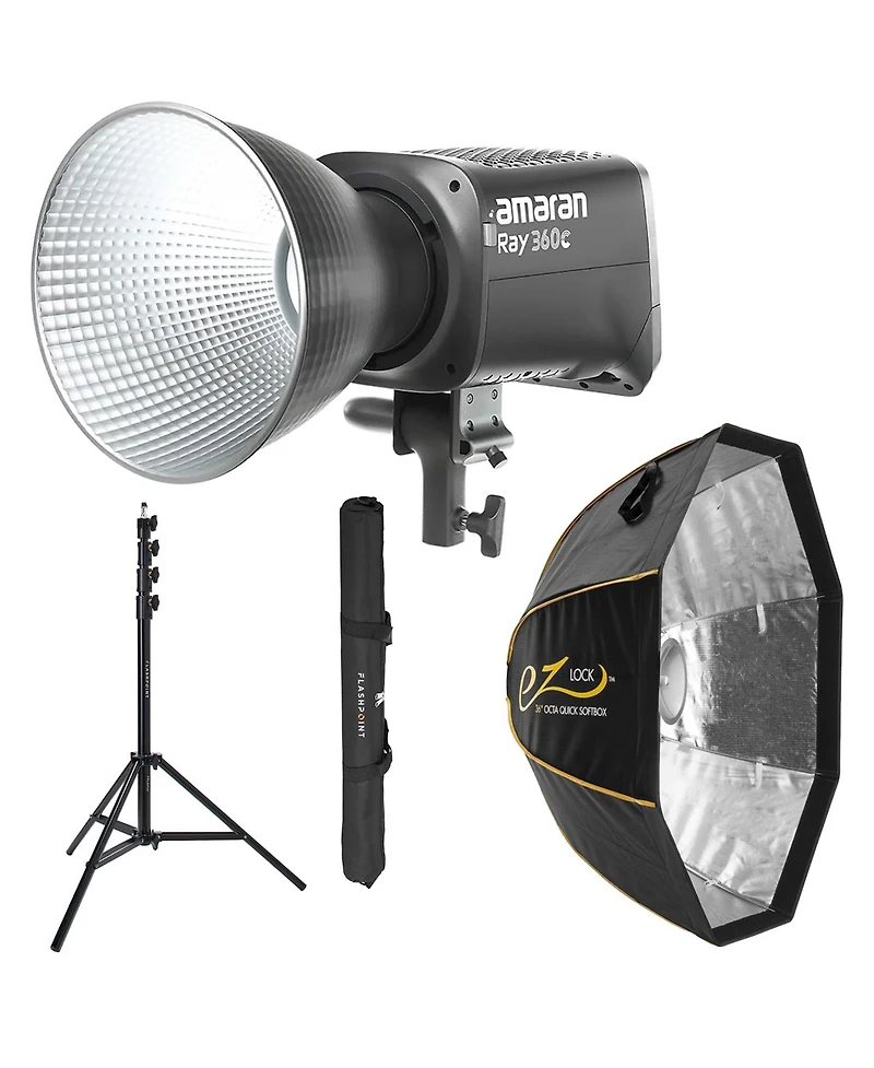 amaran Ray 360c 360W Rgb Led, Bundle with Softbox and Stand