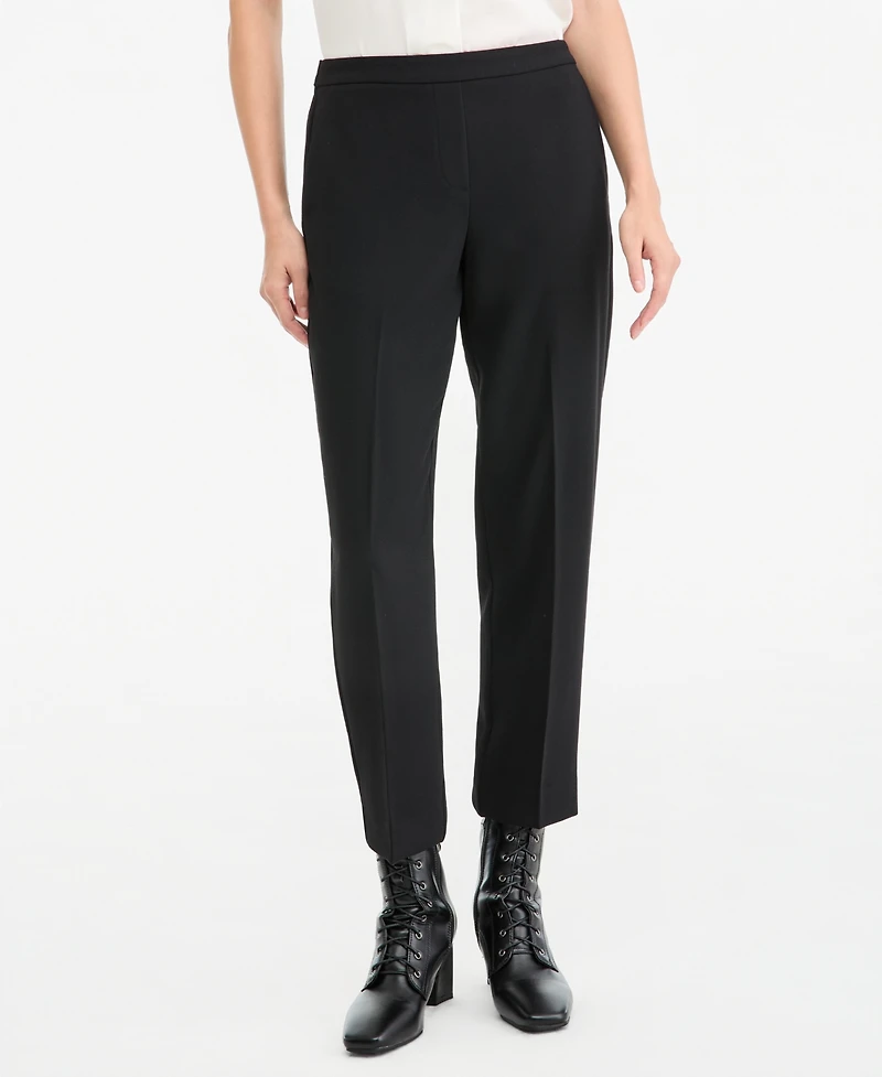 Kobi Halperin Women's Aubree High-Waisted Crepe Ankle Pants