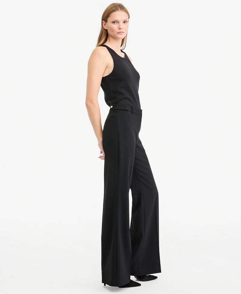 Kobi Halperin Women's Cecelia Wide-Leg High-Waisted Crepe Pants