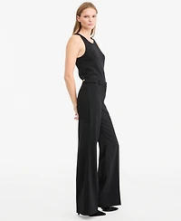 Kobi Halperin Women's Cecelia Wide-Leg High-Waisted Crepe Pants
