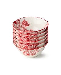 Certified International Crimson Noel All-Purpose Bowls, Set of 6
