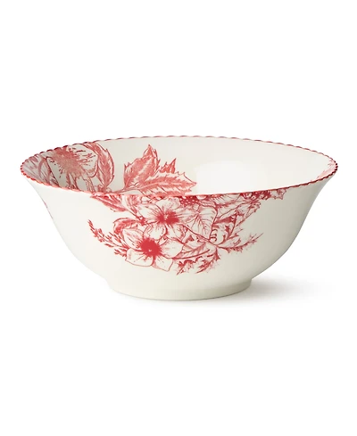 Certified International Crimson Noel Deep Bowl