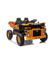 Yobtop Large Remote-Control Two-Seater Ride-On Dump Truck with Led Lights & Auto-Lift Compartment, 110 lbs Capacity, Ages 3+